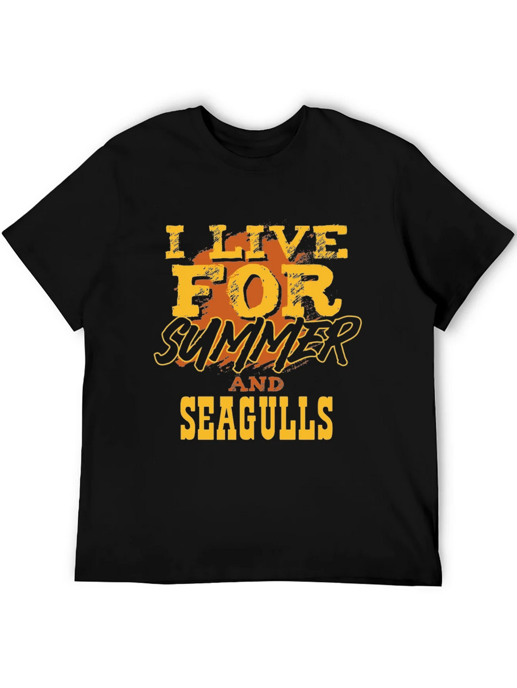 I Live For Summer And Seagulls Graphic T-Shirt