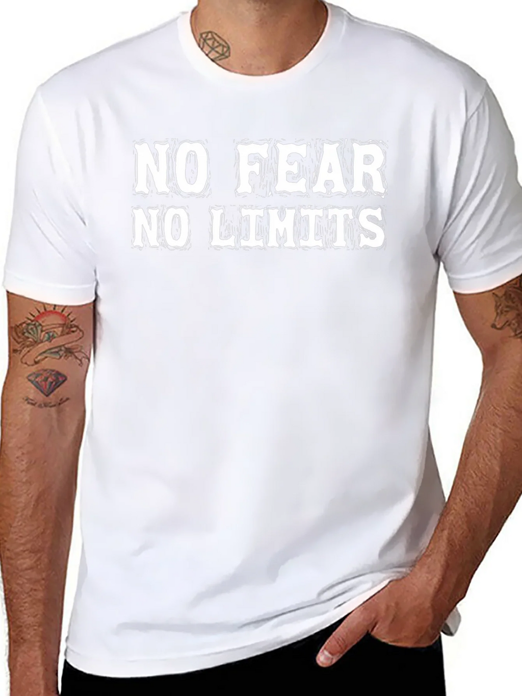 No Fear No Limits Graphic T-Shirt