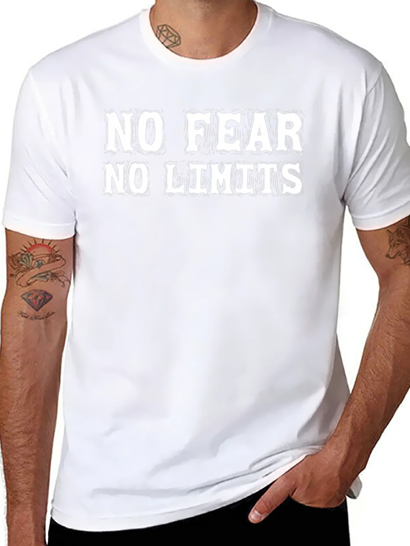 No Fear No Limits Graphic T-Shirt