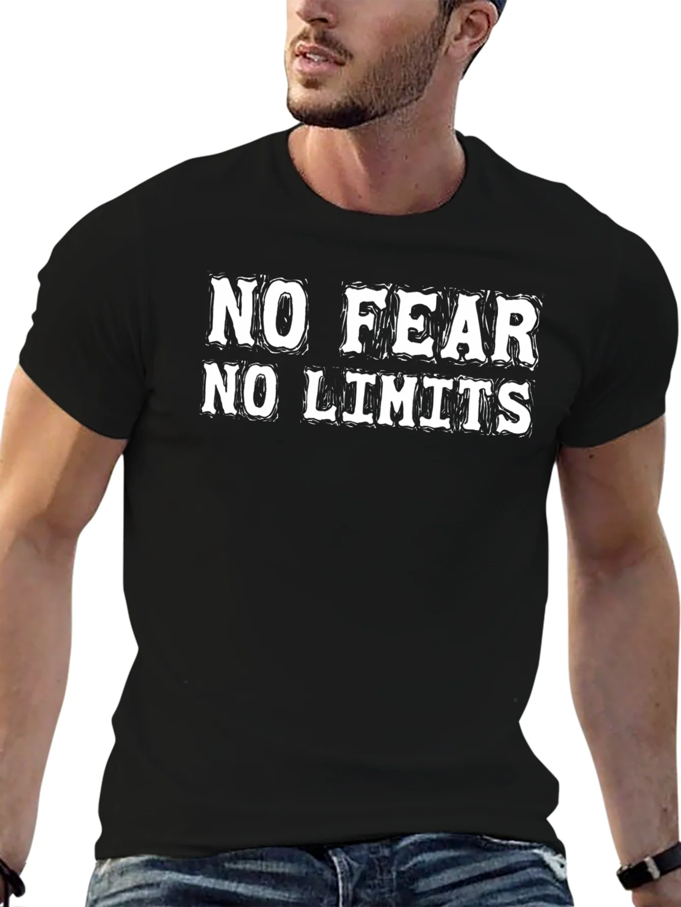 No Fear No Limits Graphic T-Shirt