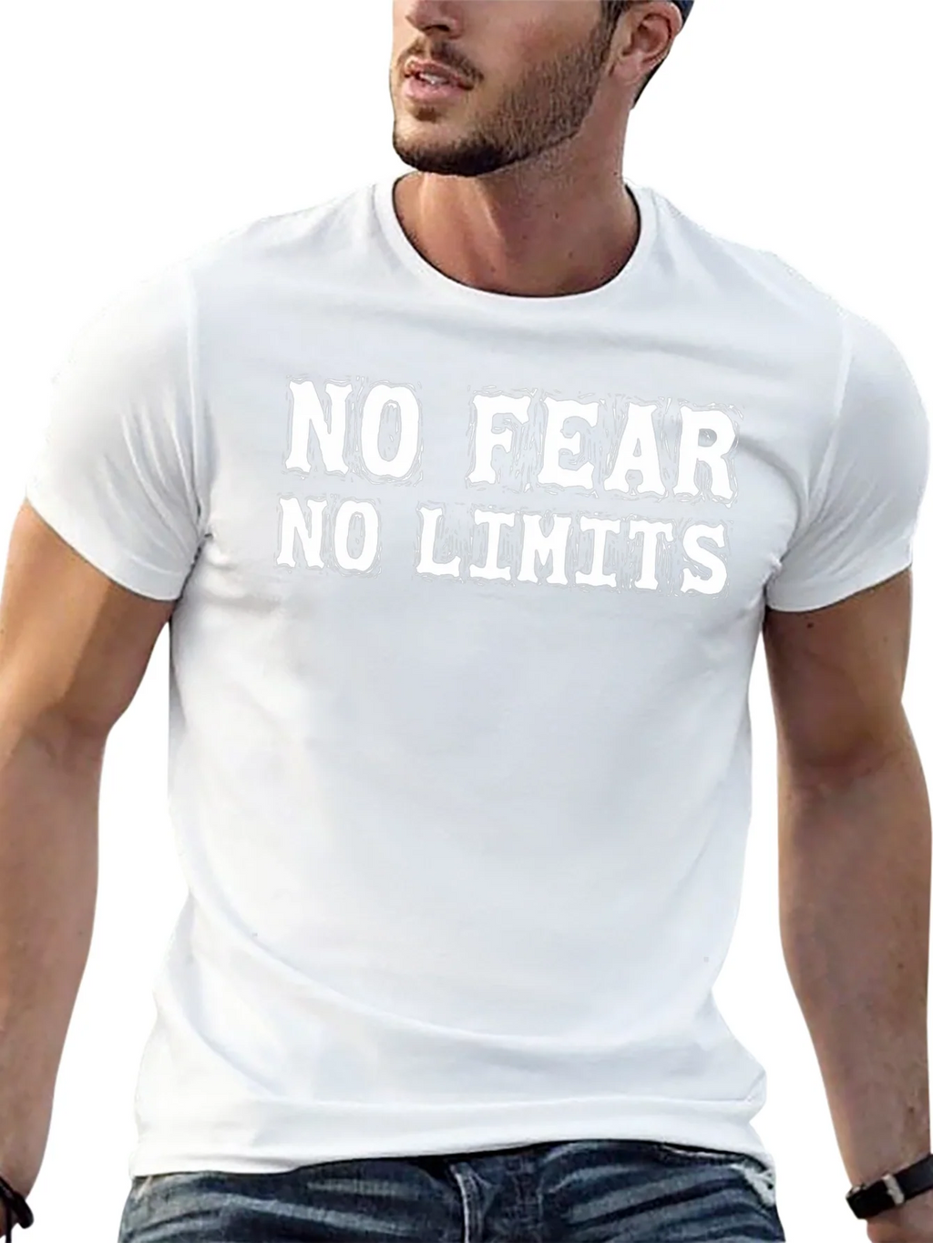 No Fear No Limits Graphic T-Shirt