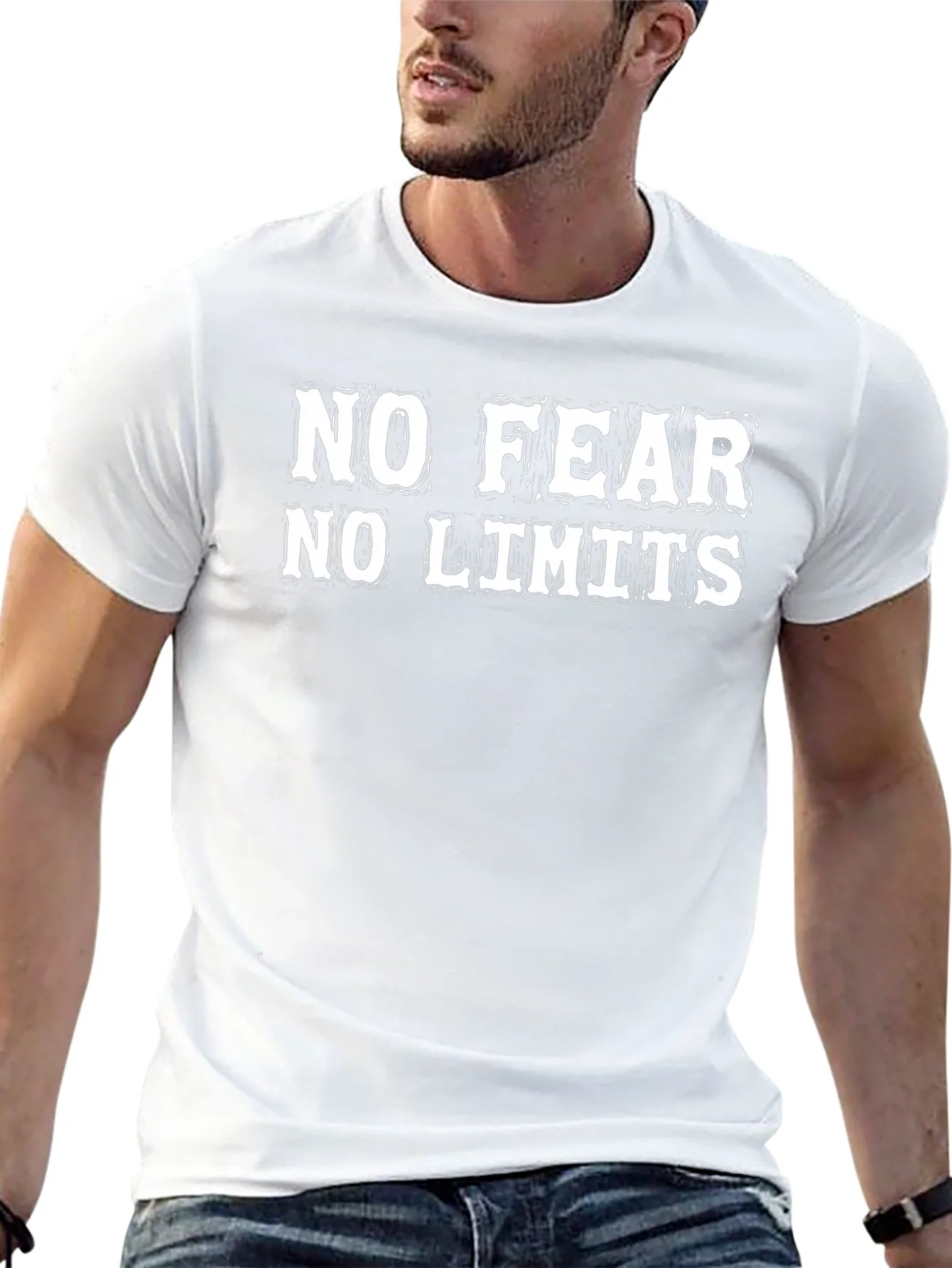 No Fear No Limits Graphic T-Shirt